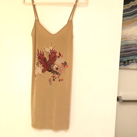 NWT Gold Zara Mini Dress - Picture 2 of 5